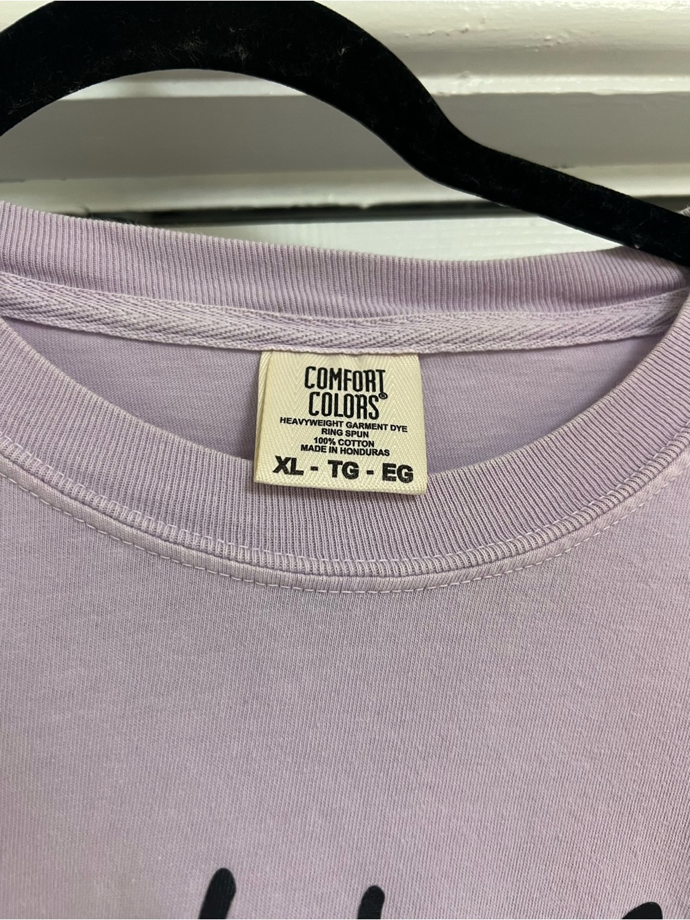 Comfort Colors Lavender 'Trust in God' Oversized Tee - Picture 5 of 5